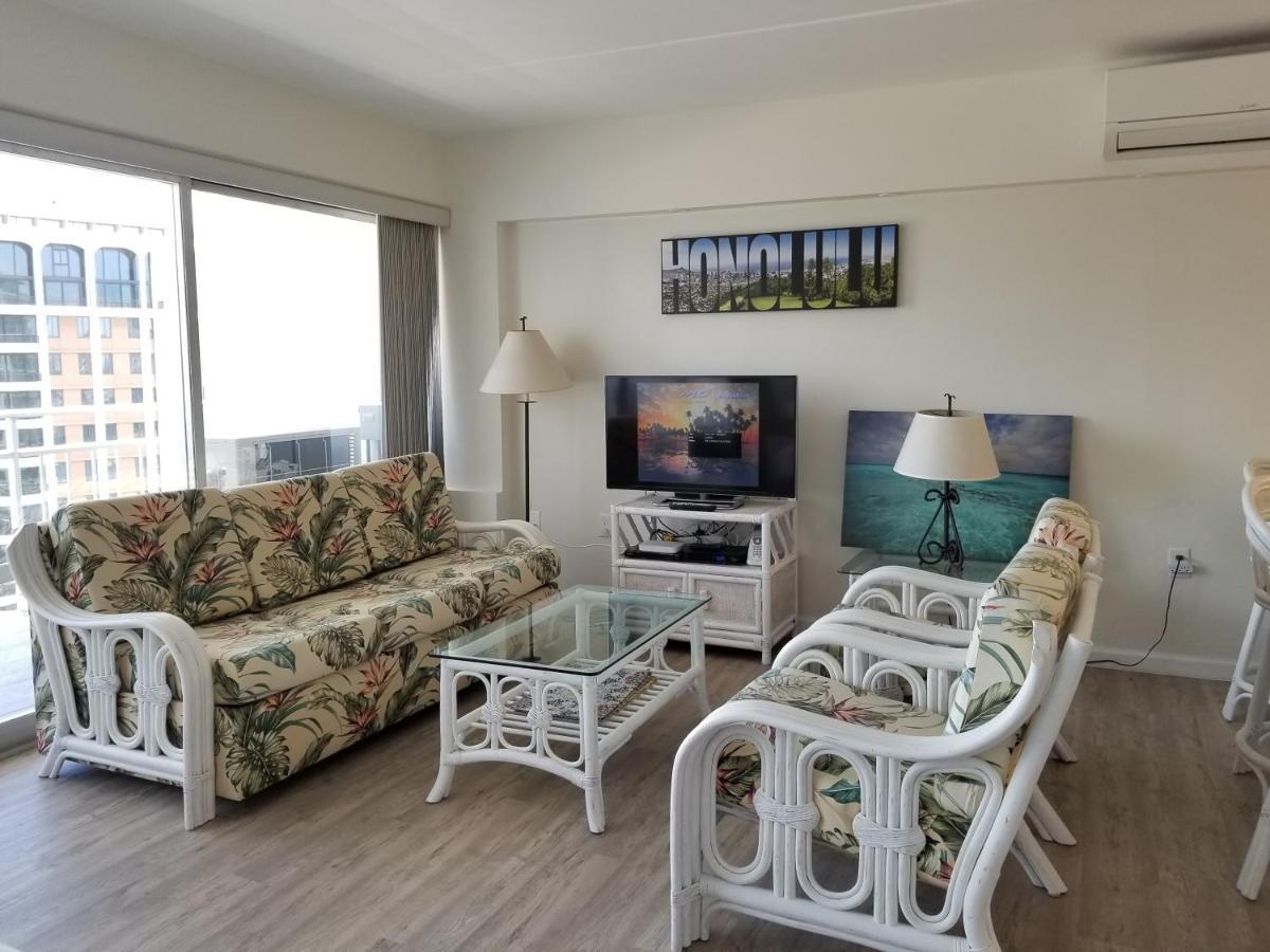 Ilikai Tower One Bedroom Lagoon View Waikiki Condos With Lanai & Free Wifi Honolulu Værelse billede