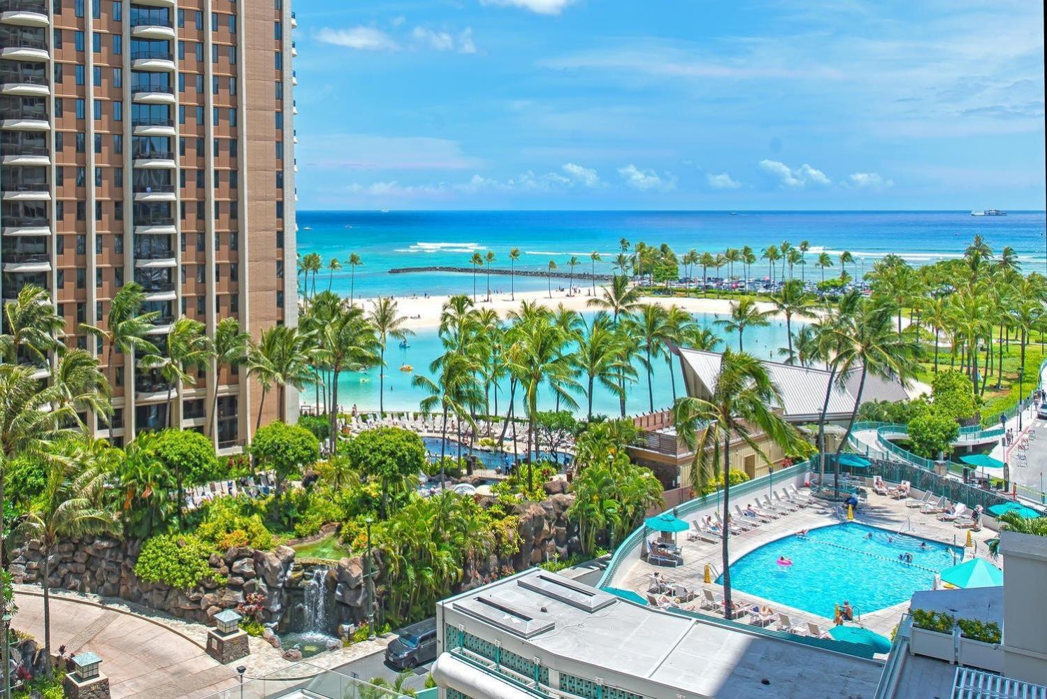 Ilikai Tower One Bedroom Lagoon View Waikiki Condos With Lanai & Free Wifi Honolulu Værelse billede