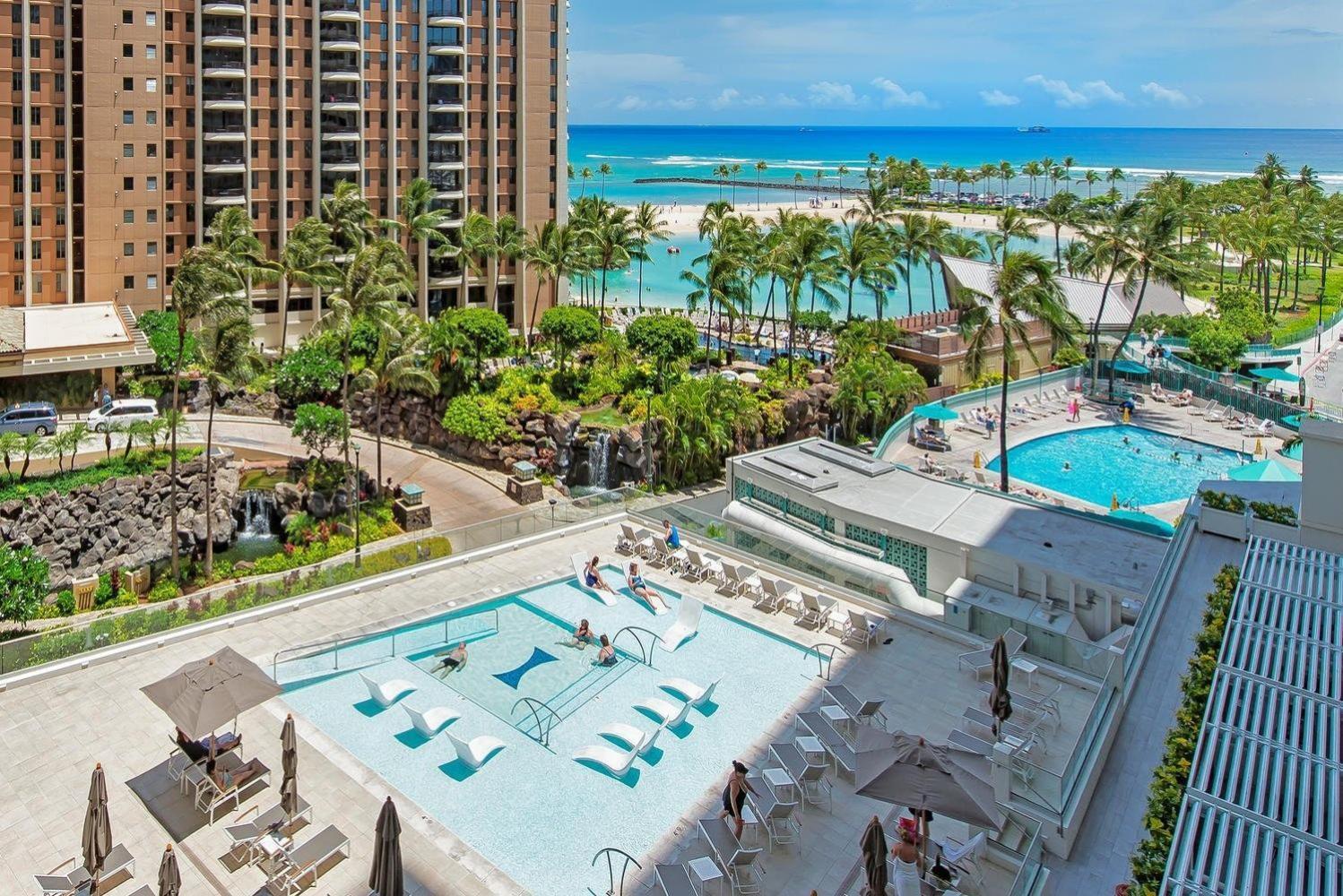 Ilikai Tower One Bedroom Lagoon View Waikiki Condos With Lanai & Free Wifi Honolulu Værelse billede