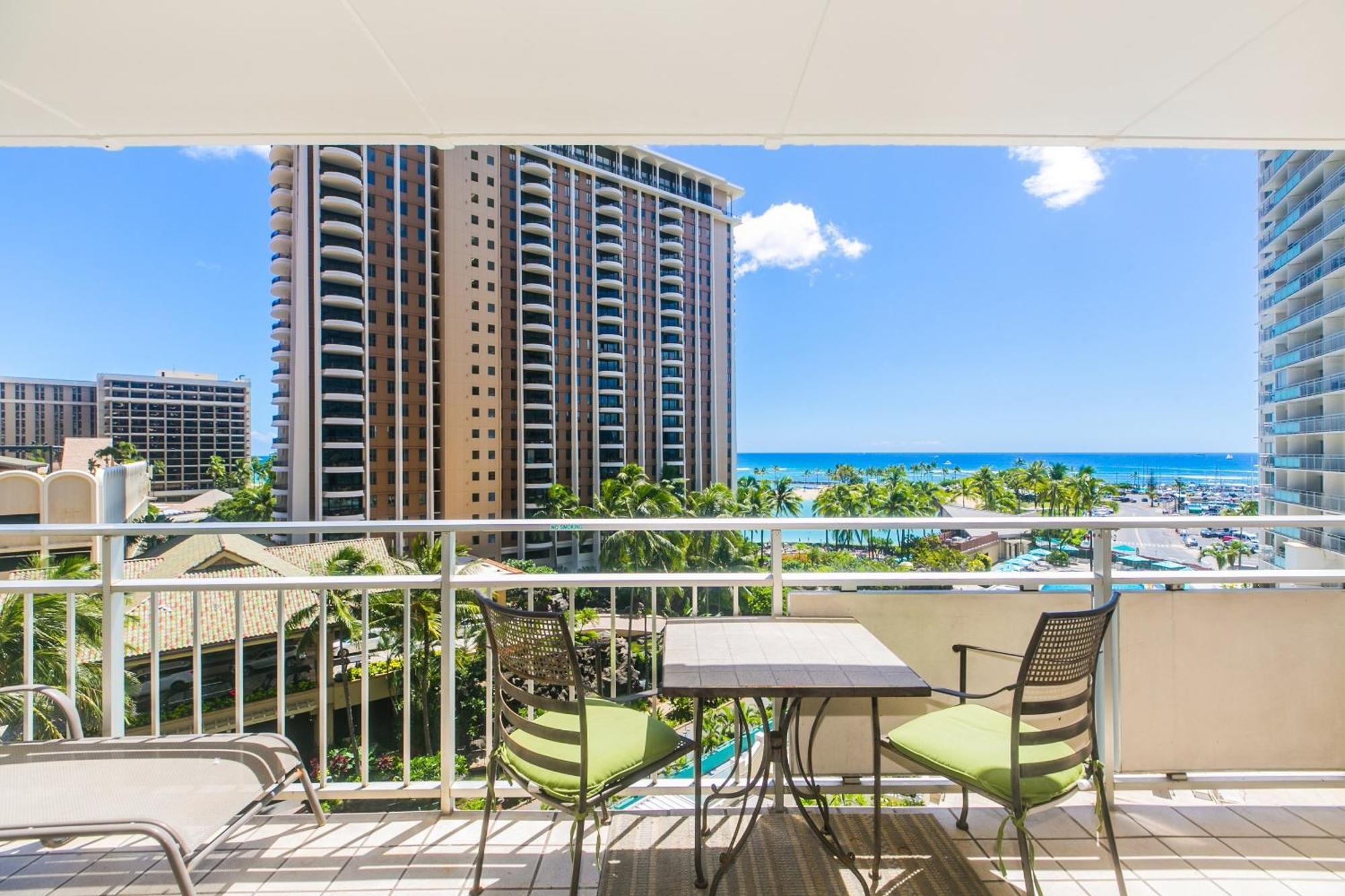 Ilikai Tower One Bedroom Lagoon View Waikiki Condos With Lanai & Free Wifi Honolulu Værelse billede