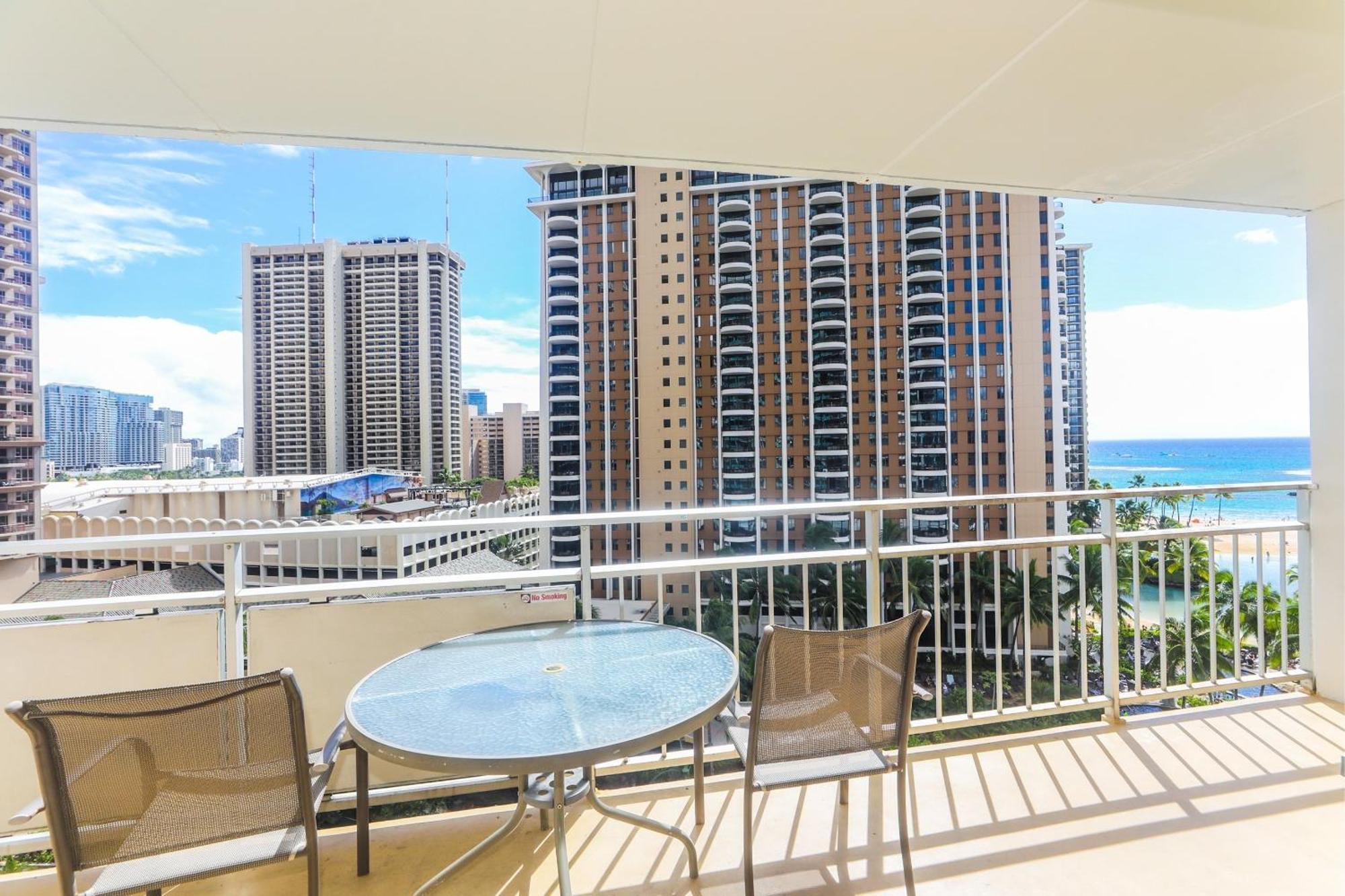 Ilikai Tower One Bedroom Lagoon View Waikiki Condos With Lanai & Free Wifi Honolulu Værelse billede